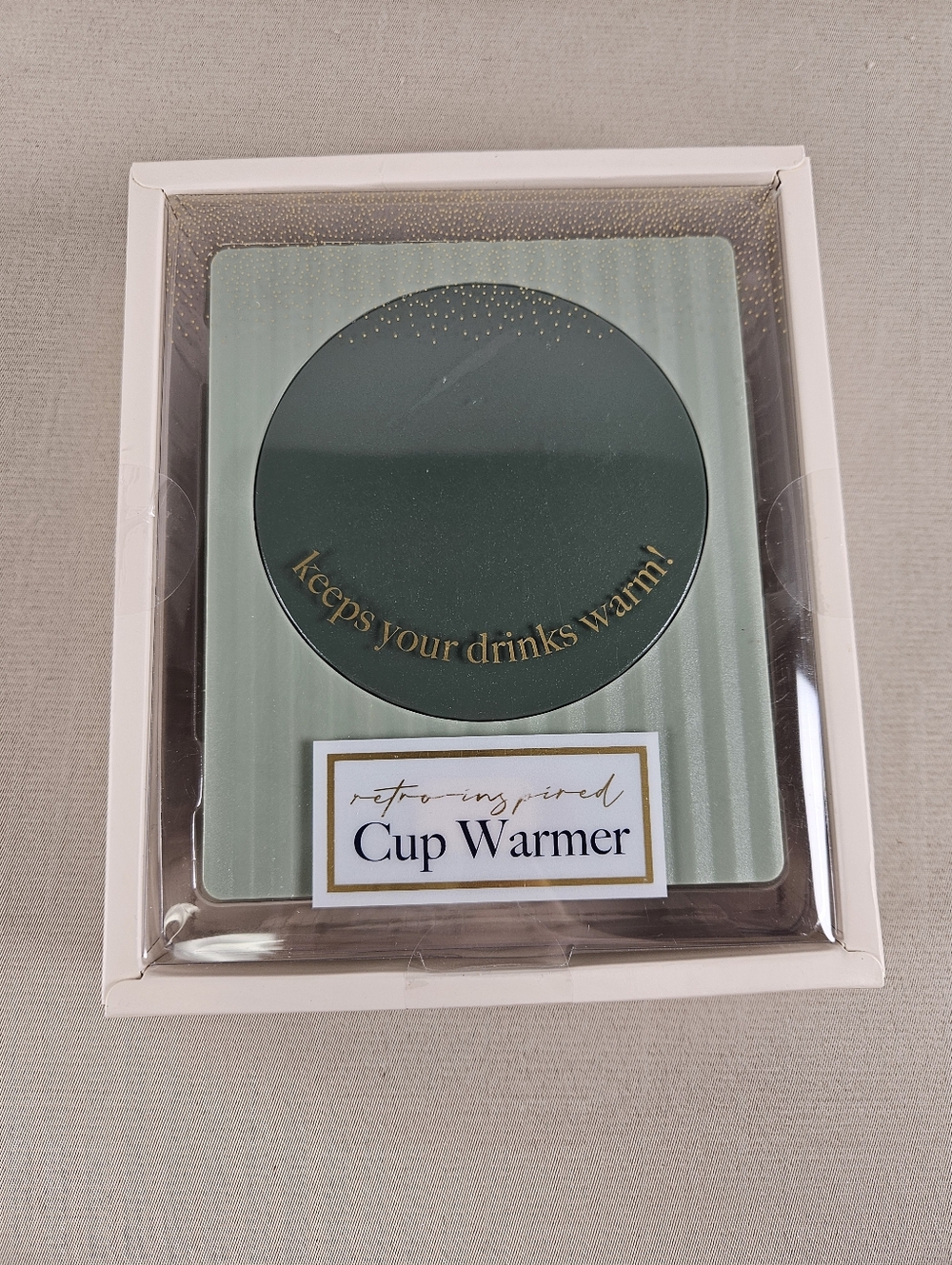 Vivitar Retro-Inspired Cream Cup Warmer - USB Powered